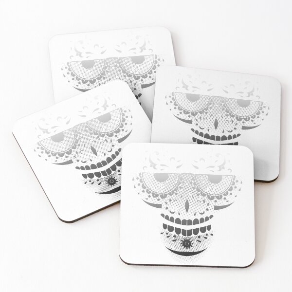 Item preview, Sugar Skull - Day of the dead bw designed and sold by BALONROSU.