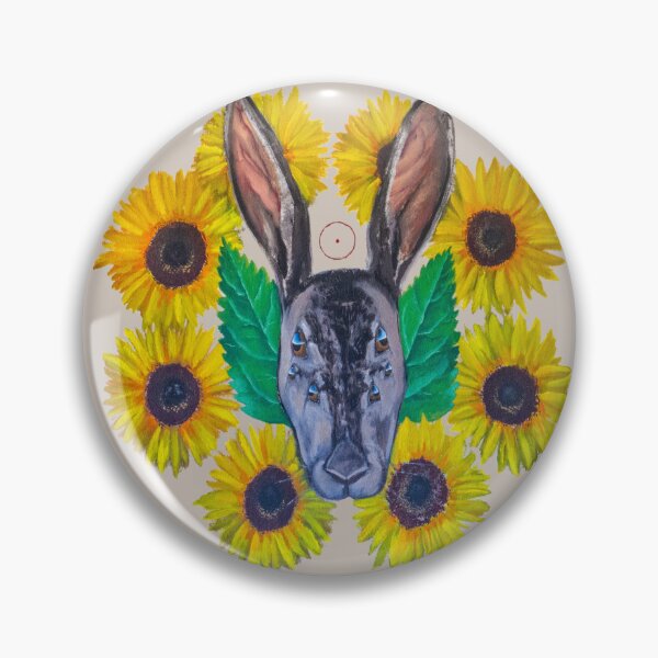 Artikelvorschau, Nachdenken über Existenzialismus - Hase mit Sonnenblumen entworfen und verkauft von Jacob la Cour.