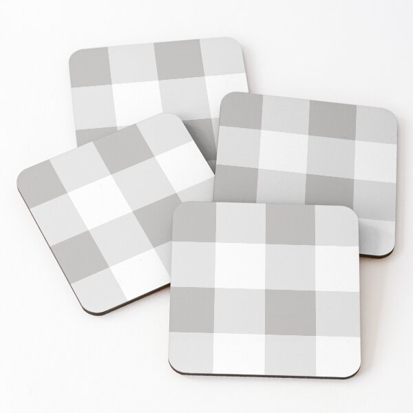 Item preview, Gray and White Gingham Check designed and sold by ArtFabric.