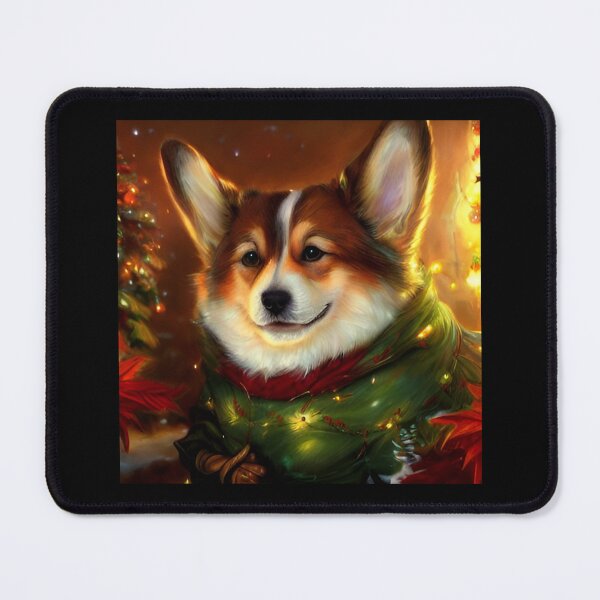 Item preview, AI Generated Art, Happy Howl-idays designed and sold by RabbitHoleMI.