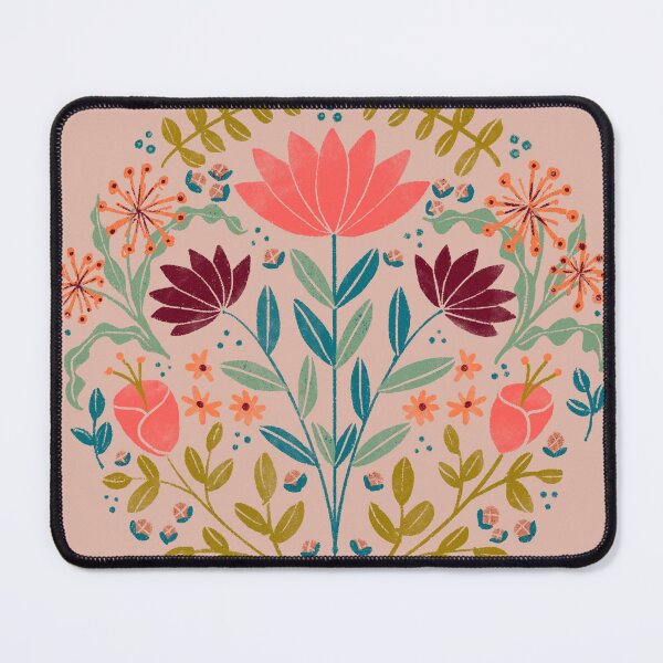 Item preview, Colorful Folksy Flower Pattern designed and sold by CavaCreates.