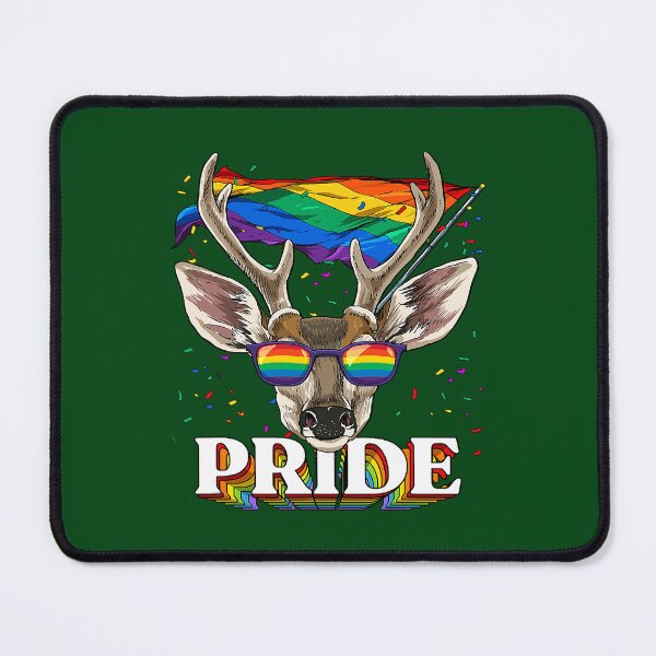 Item preview, LGBT Deer Gay Pride LGBTQ Rainbow Flag Sunglasses 394 designed and sold by Positiv3Arts.