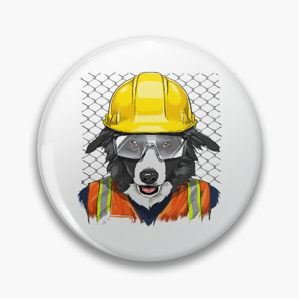 Item preview, Border Collie Construction Worker Border Collie Dog 195 designed and sold by Positiv3Arts.