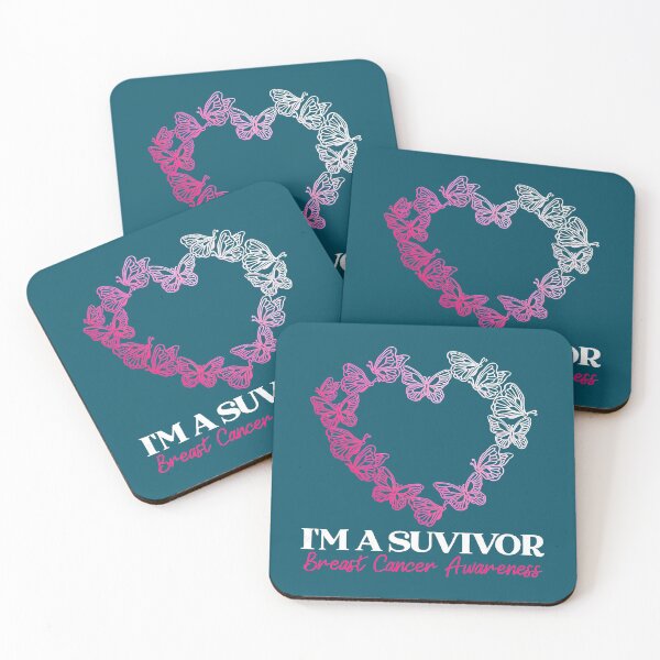 Item preview, Breast Cancer Pink Butterfly Heart Im A Survivor Breast Cancer Awareness 92 Warrior designed and sold by TheOthers777.