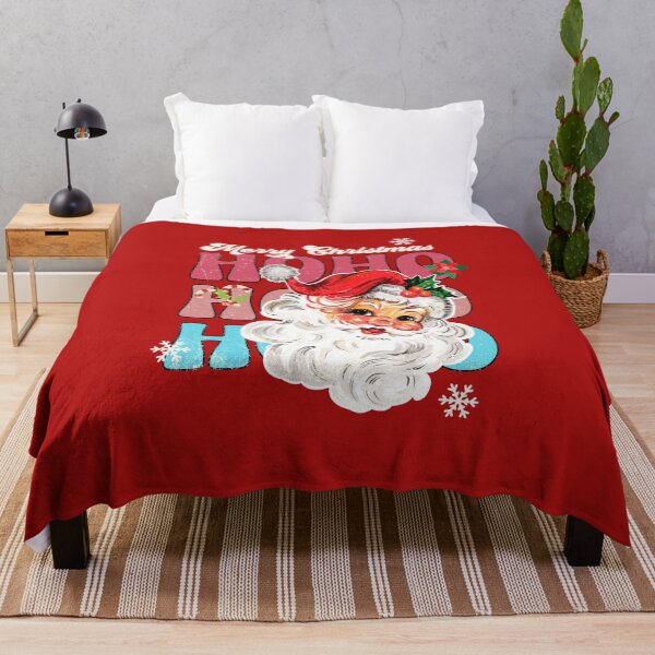 Item preview, Ho Ho Ho Vintage Pink Santa,retro Pink Christmas designed and sold by InnaMGraphic.