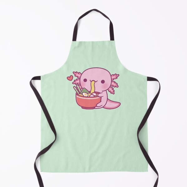 Item preview, Cute Axolotl Loves Eating Japanese Ramen Noodles designed and sold by rustydoodle.