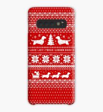 Dachshunds Christmas Sweater Pattern Case/Skin for Samsung Galaxy