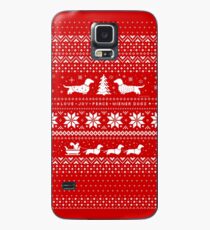 Dachshunds Christmas Sweater Pattern Case/Skin for Samsung Galaxy