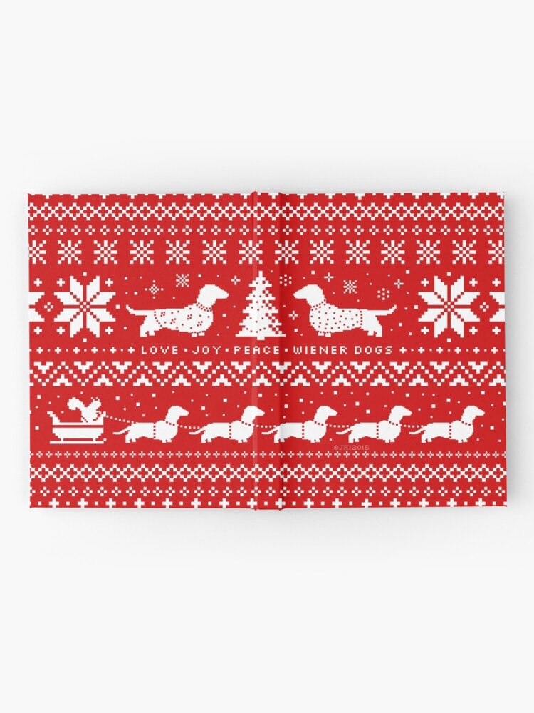 Alternate view of Dachshunds Christmas Sweater Pattern Hardcover Journal