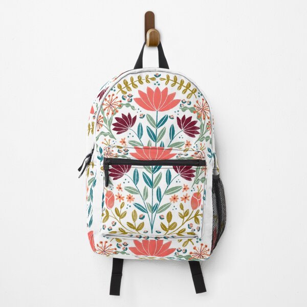 Item preview, Colorful Folksy Flower Pattern designed and sold by CavaCreates.