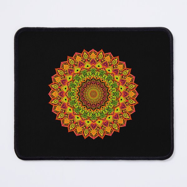 Item preview, Orange Yellow Green Pink Mandala designed and sold by my peaks media studio.