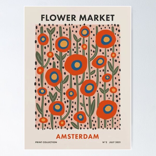 Aperçu de l'œuvre Marché aux Fleurs Amsterdam Juillet 2021 créée et vendue par lunakunde.