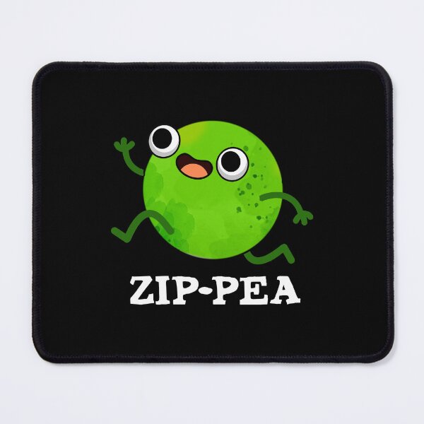 Item preview, Zip-pea Funny Zippy Pea Puns (Dark BG) designed and sold by punnybone.