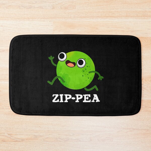 Item preview, Zip-pea Funny Zippy Pea Puns (Dark BG) designed and sold by punnybone.