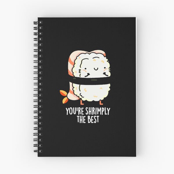 Item preview, You're Shrimply The Best Funny Sushi Puns (Dark BG) designed and sold by punnybone.
