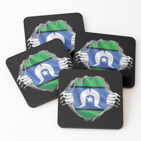Item preview, Hands Ripped Torres Strait Islands Flag designed and sold by RahallusNtx.