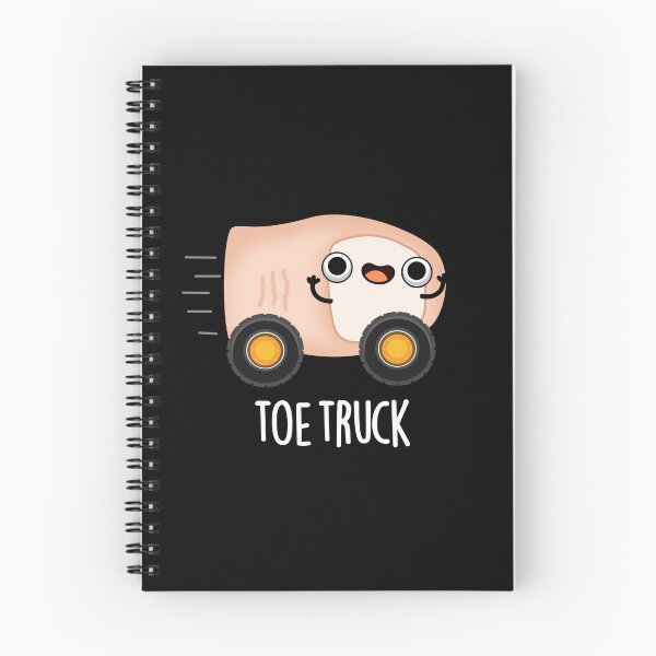 Artikelvorschau, Toe Truck Lustige Anatomie-Wortspiele (Dark BG) entworfen und verkauft von punnybone.