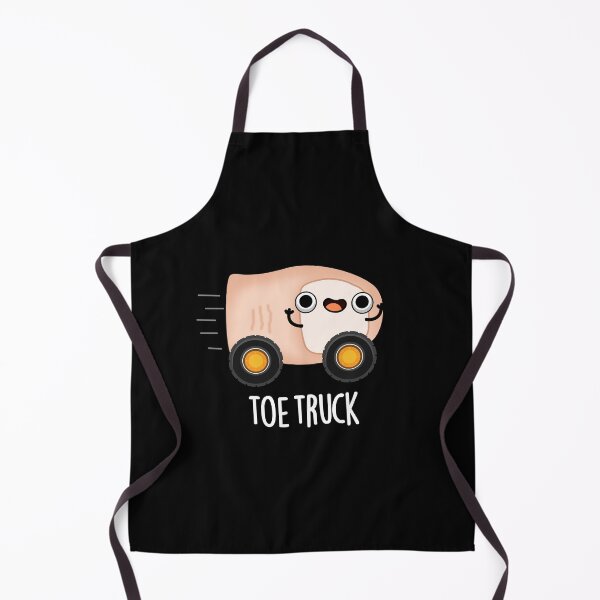Item preview, Toe Truck Funny Anatomy Puns (Dark BG) designed and sold by punnybone.
