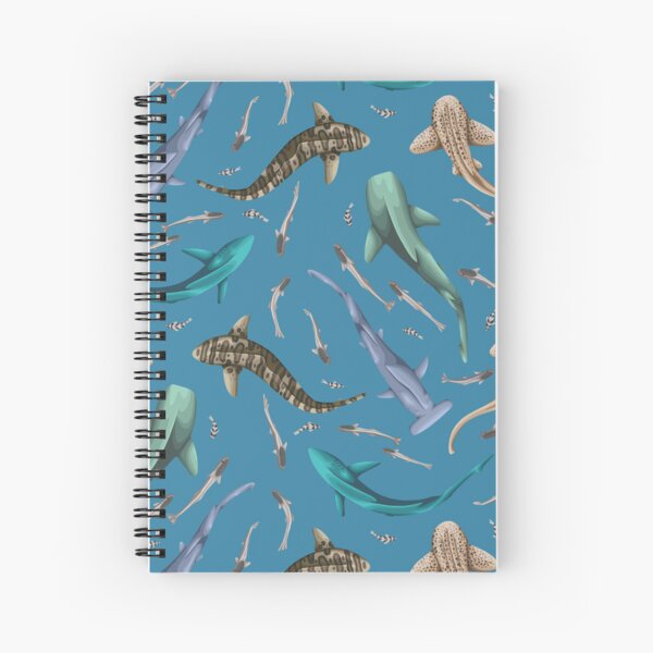 Shark Shiver Light Spiral Notebook