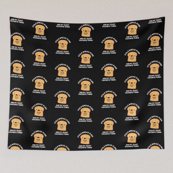 Item preview, Stale Bread Puns Are My Yeast Favorite Things Funny Food Puns (Dark BG) designed and sold by punnybone.