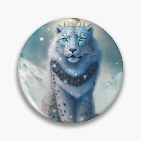 Artikelvorschau, SCHNEELEOPARD IM WINTER Midjourney Ai Art.-Nr entworfen und verkauft von davidjulie.