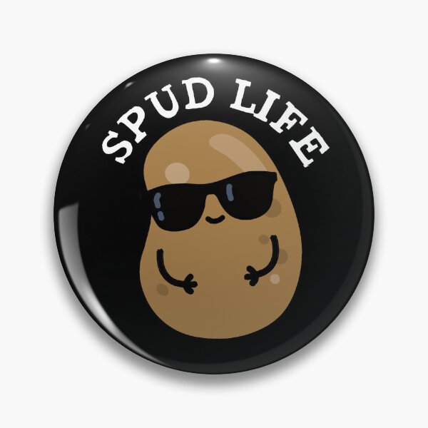 Item preview, Spud Life Funny Potato Puns (Dark BG) designed and sold by punnybone.