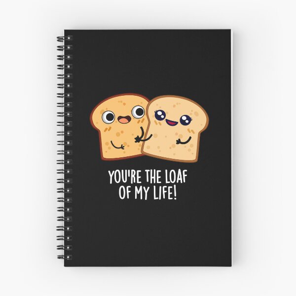 Item preview, You're The Loaf Of My Life Funny Bread Puns (Dark BG) designed and sold by punnybone.