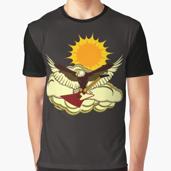 Explorer With Eagle On The Sky Graphic T-Shirt
