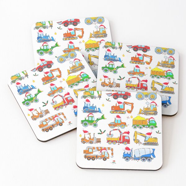 Item preview, Crane Truck Construction Santa Christmas Kids Boys  designed and sold by SamArtistbyAUS.