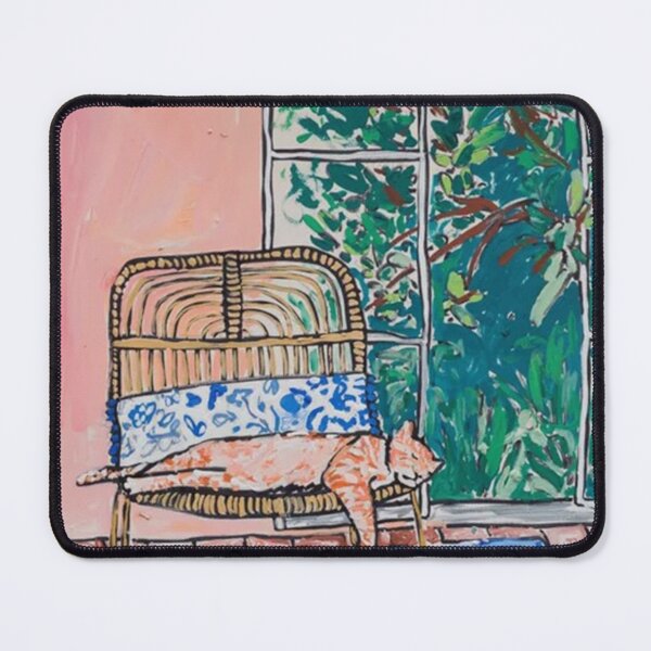 Item preview, Napping Cat in Garden Room designed and sold by lunakunde.