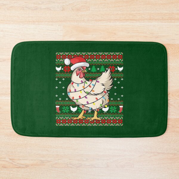 Item preview, Chicken With Santas Hat Christmas Style Farmer Xmas127 designed and sold by Studio12b.