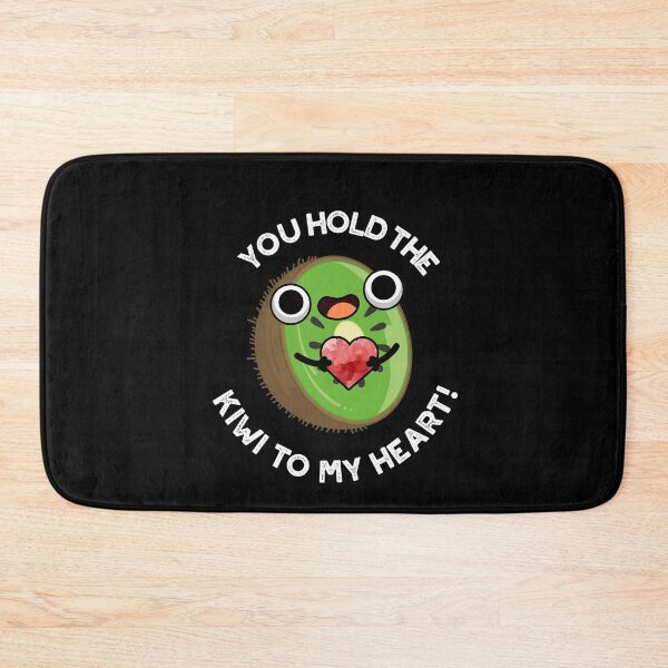 Item preview, You Hold The Kiwi To My Heart Funny Fruit Puns (Dark BG) designed and sold by punnybone.