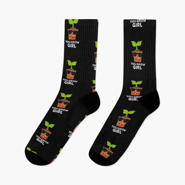 Item preview, You Grow Girl Funny Plant Puns (Dark BG) designed and sold by punnybone.