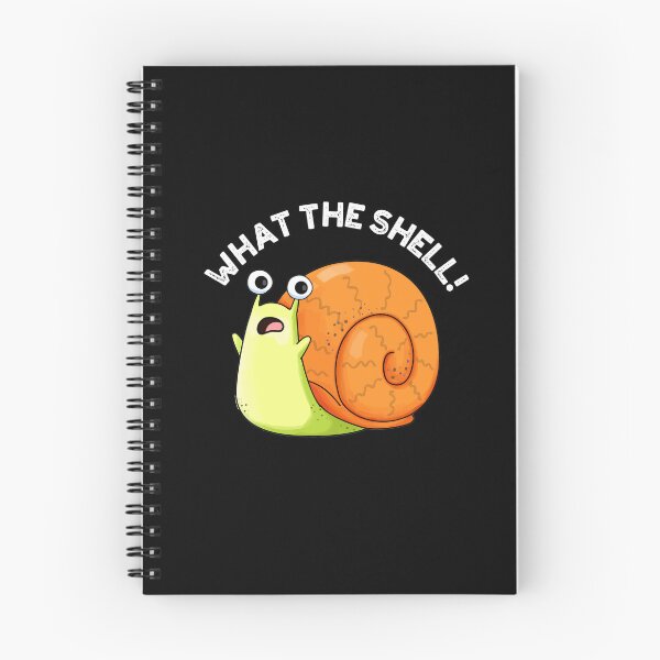Item preview, What The Shell Funny Snail Puns (Dark BG) designed and sold by punnybone.