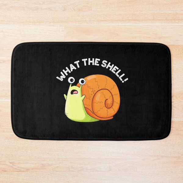 Item preview, What The Shell Funny Snail Puns (Dark BG) designed and sold by punnybone.