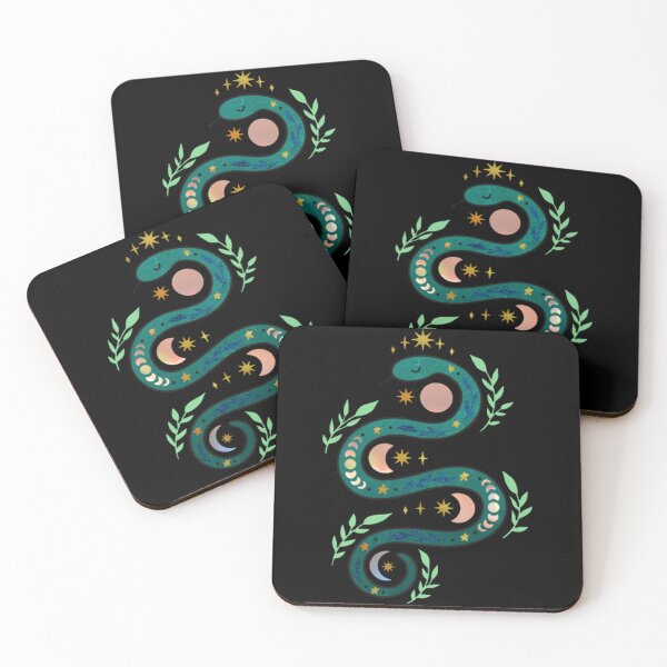 Item preview, The Snake and the Silver Moon - Goddess Art designed and sold by MistyMorningsOR.