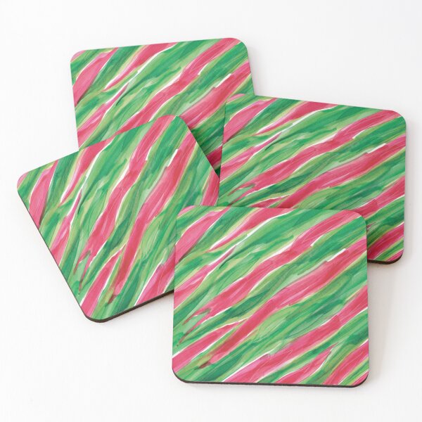 Item preview, Red Green Diagonal Abstraction designed and sold by Alexandria Levin.