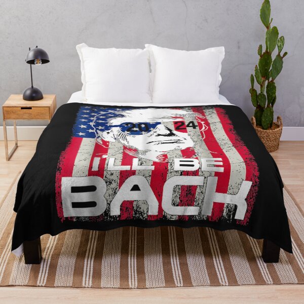 Item preview, I'll Be Back Trump 2024 Vintage Donald Trump 4th of July T-Shirt designed and sold by Knight-Saverin.