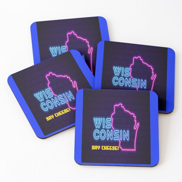Item preview, Neon: Wisconsin - Say Cheese! designed and sold by mturns57.