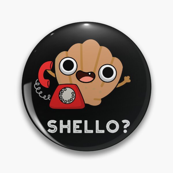 Item preview, Shello Funny Sea Shell Puns (Dark BG) designed and sold by punnybone.