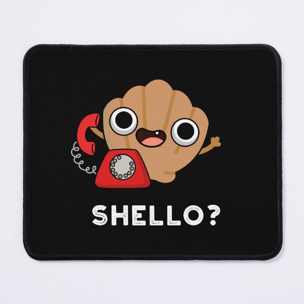 Item preview, Shello Funny Sea Shell Puns (Dark BG) designed and sold by punnybone.