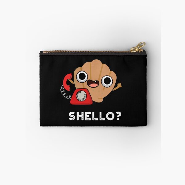 Item preview, Shello Funny Sea Shell Puns (Dark BG) designed and sold by punnybone.