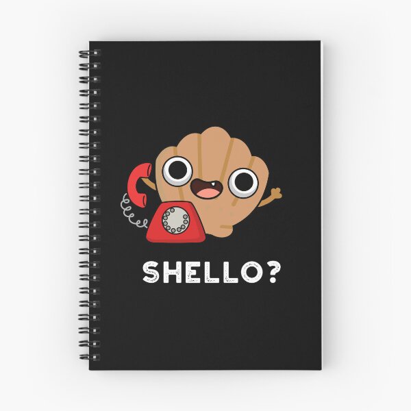 Item preview, Shello Funny Sea Shell Puns (Dark BG) designed and sold by punnybone.