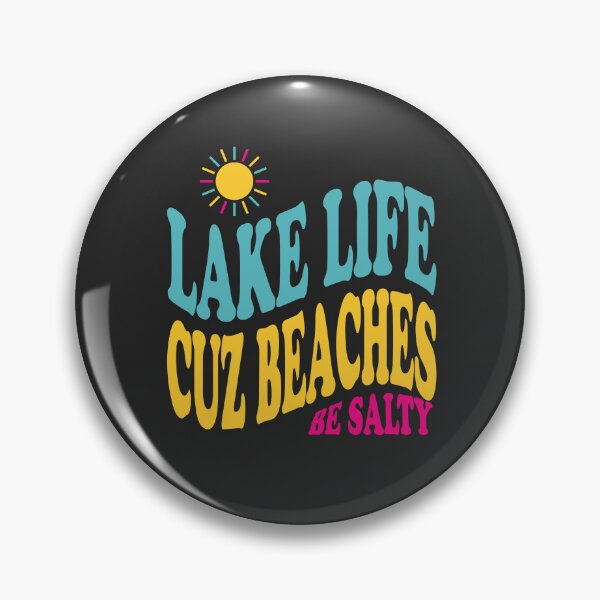 Artikelvorschau, Lake Life Cuz Strände sind salziger lustiger Retro-Sonnenuntergang entworfen und verkauft von yelly123.