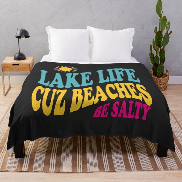 Artikelvorschau, Lake Life Cuz Strände sind salziger lustiger Retro-Sonnenuntergang entworfen und verkauft von yelly123.