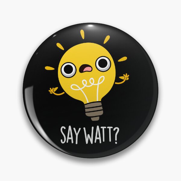 Item preview, Say Watt Funny Bulb Puns (Dark BG) designed and sold by punnybone.
