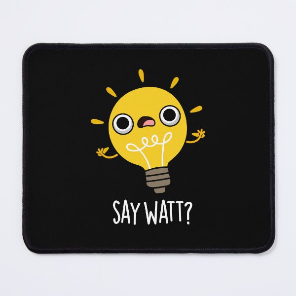 Item preview, Say Watt Funny Bulb Puns (Dark BG) designed and sold by punnybone.
