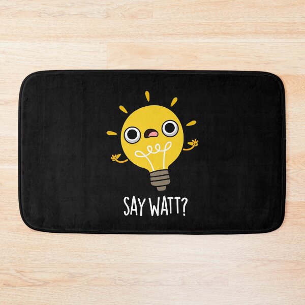 Item preview, Say Watt Funny Bulb Puns (Dark BG) designed and sold by punnybone.