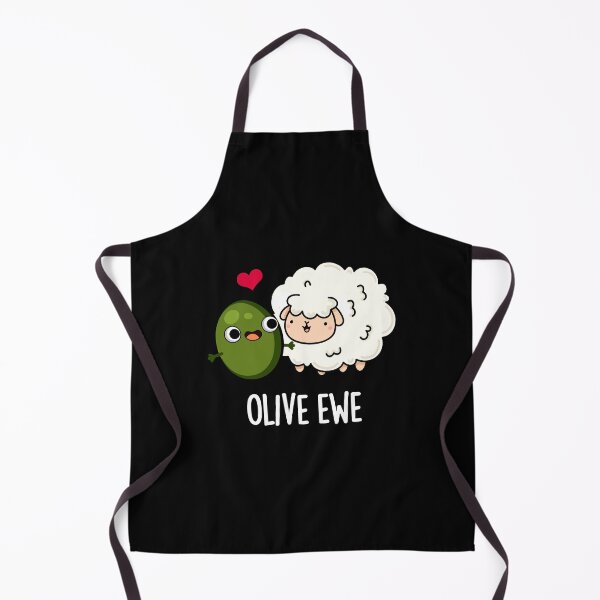 Item preview, Olive Ewe Funny Love Puns (Dark BG) designed and sold by punnybone.