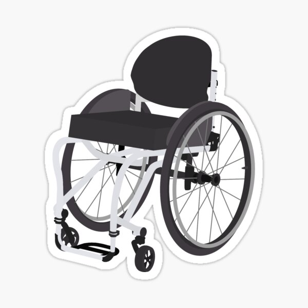 Item preview, Wheelchair Vector (White) designed and sold by Mouse Ears & Broomsticks on Redbubble.